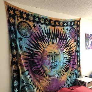Tie dye wall tapestry